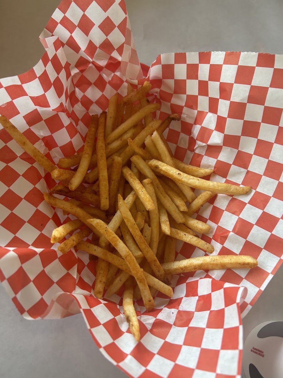 Menu page listing Cajun seafood sides