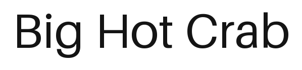 Big Hot Crab